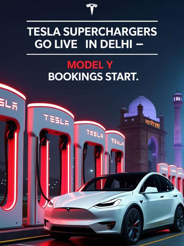 Tesla Superchargers Go Live in Delhi – Model Y Bookings Start